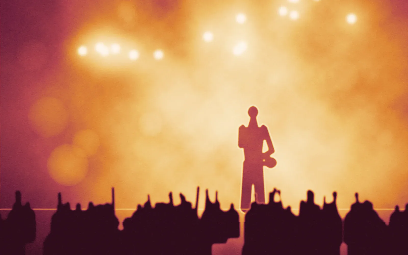 Kabir on Sax on stage